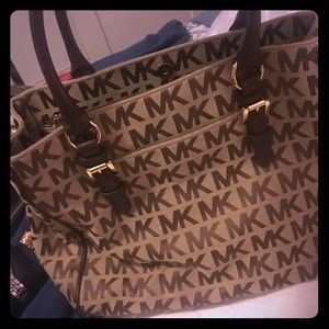Michael kors brown logo purse